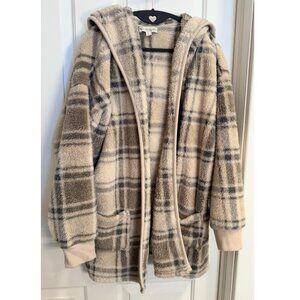 Koolaburra by UGG Plush Hooded Fleece Jacket Size L